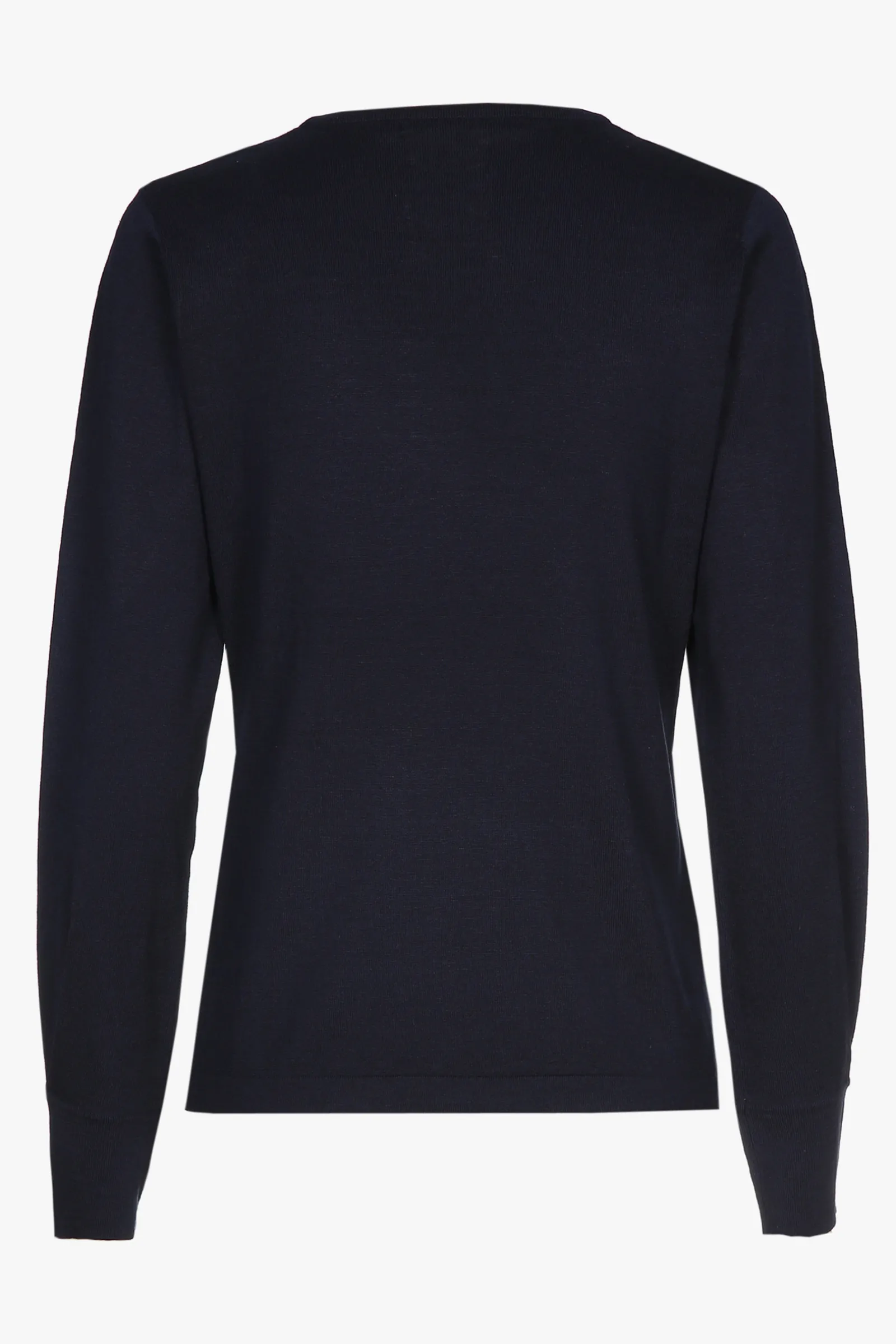 Xandres Pull en soie bleu marine à manches longues-Femme Pulls & Cardigans