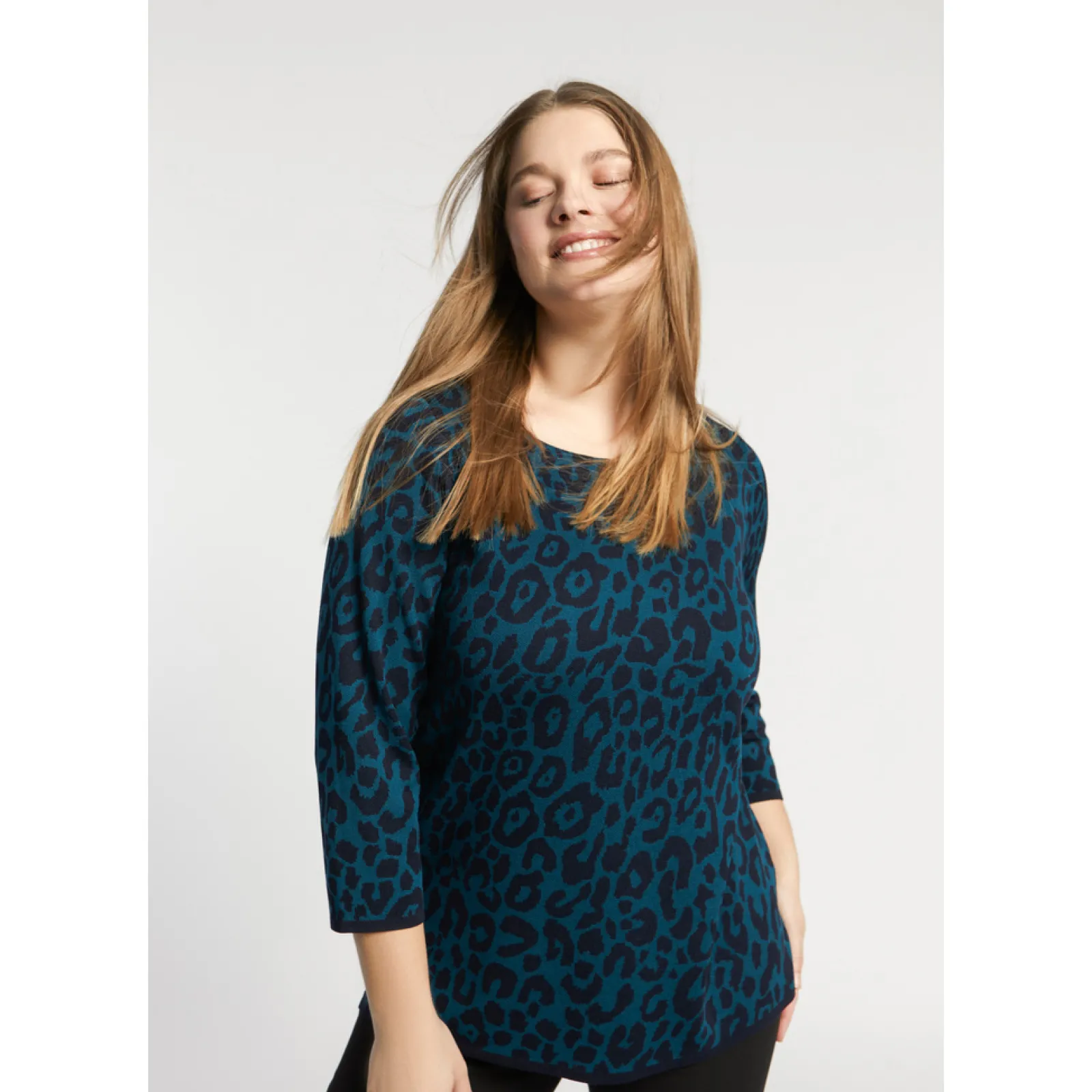 Xandres Pull à motif léopard-Femme Pulls & Cardigans