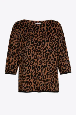 Xandres Pull à motif léopard-Femme Xandres Plus|Pulls & Cardigans