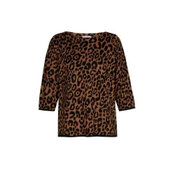 Xandres Pull à motif léopard-Femme Xandres Plus|Pulls & Cardigans