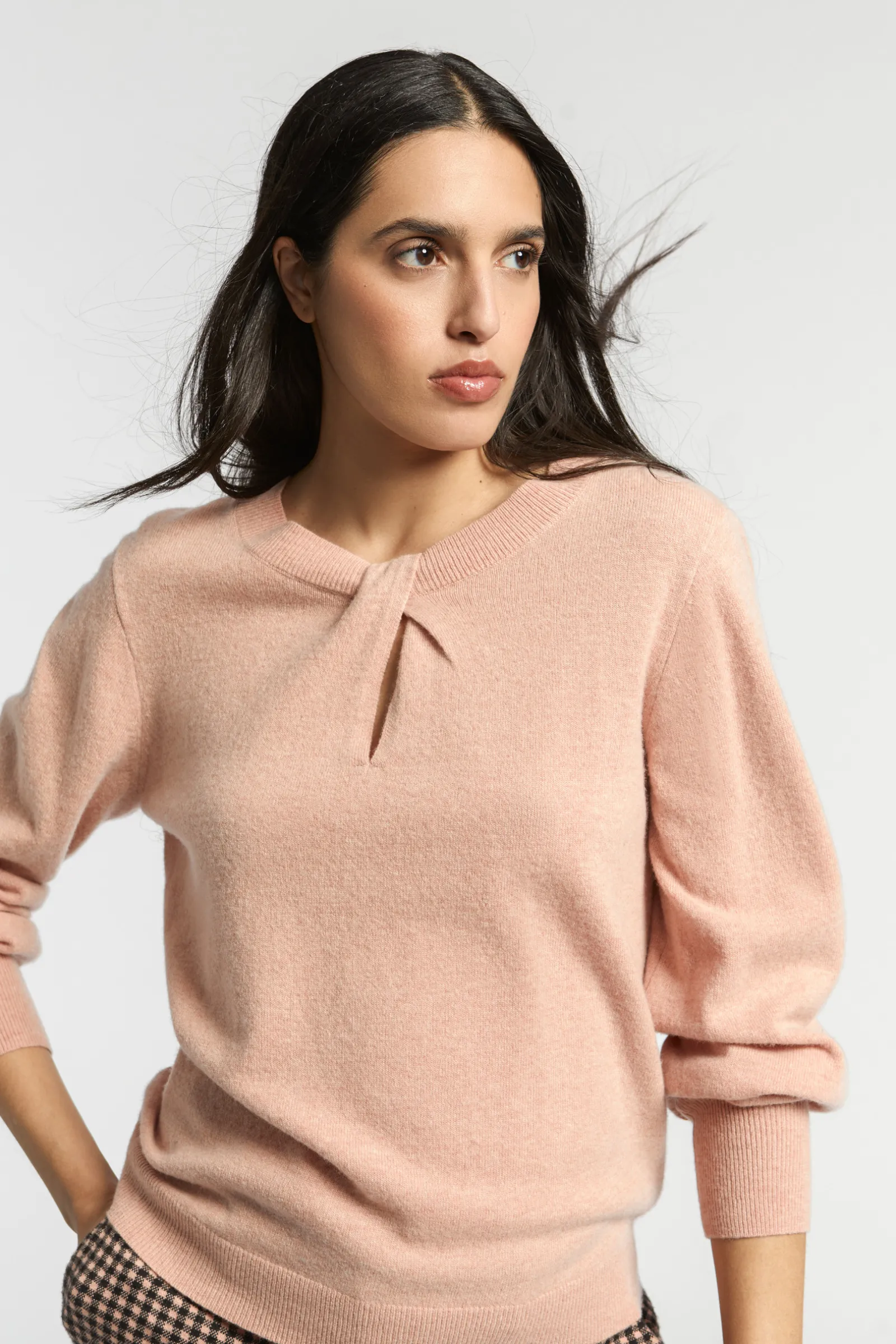 Xandres Pull orné d’une torsade au niveau de l’encolure-Femme Pulls & Cardigans