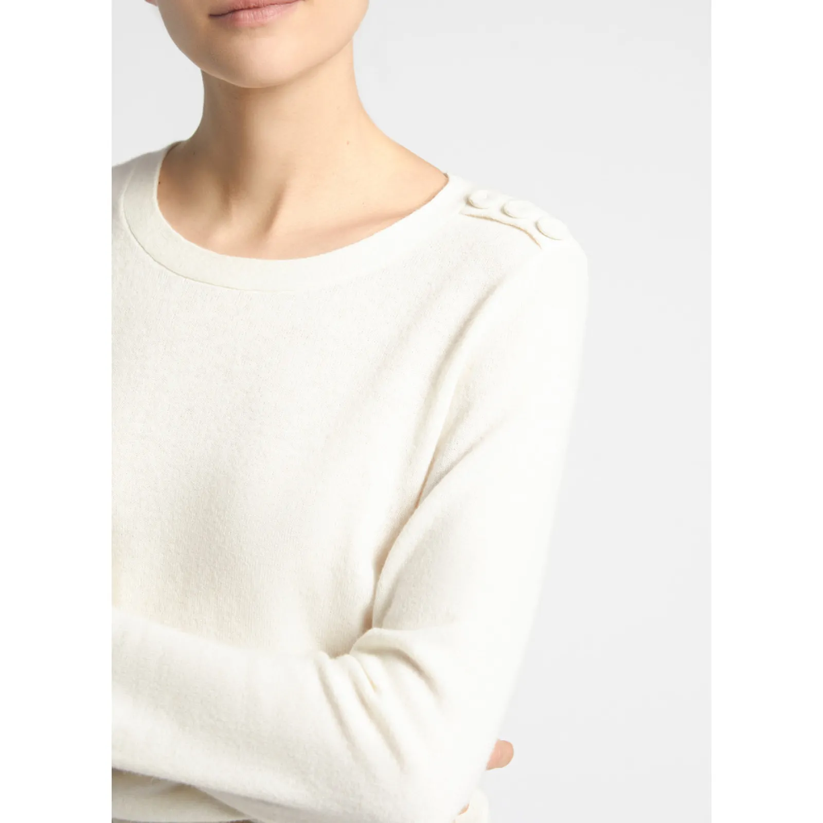Xandres Pull à épaules boutonnées-Femme Pulls & Cardigans