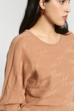 Xandres Pull à torsades horizontales-Femme Xandres Plus|Pulls & Cardigans
