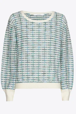 Xandres Pull tricoté à carreaux-Femme Pulls & Cardigans