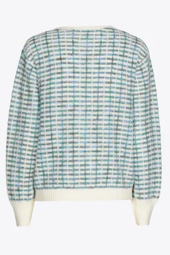 Xandres Pull tricoté à carreaux-Femme Pulls & Cardigans