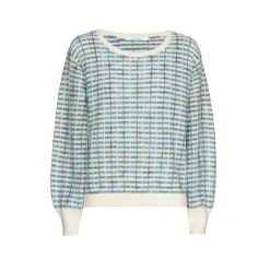 Xandres Pull tricoté à carreaux-Femme Pulls & Cardigans