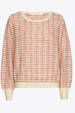 Xandres Pull tricoté à carreaux-Femme Pulls & Cardigans