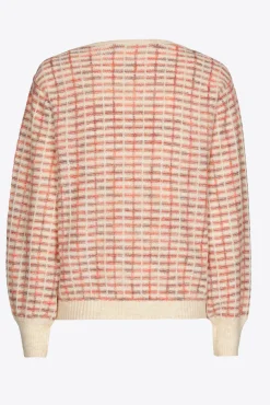 Xandres Pull tricoté à carreaux-Femme Pulls & Cardigans