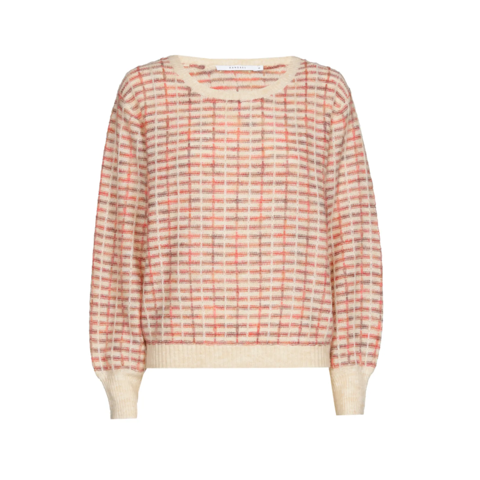 Xandres Pull tricoté à carreaux-Femme Pulls & Cardigans