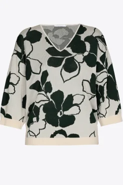 Xandres Pull volumineux à motif floral-Femme Xandres Plus|Pulls & Cardigans