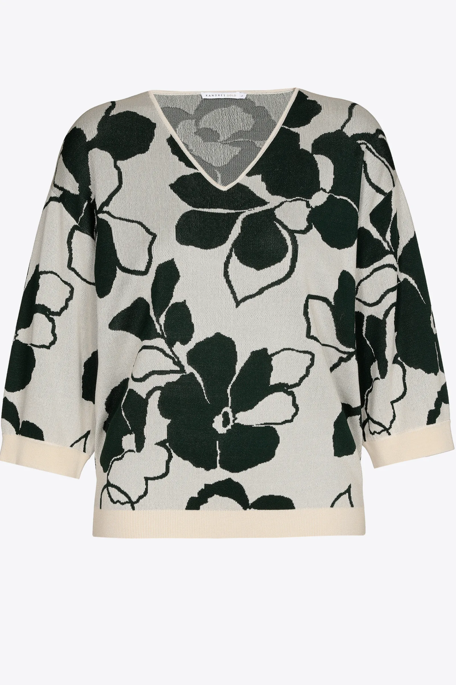 Xandres Pull volumineux à motif floral-Femme Xandres Plus|Pulls & Cardigans