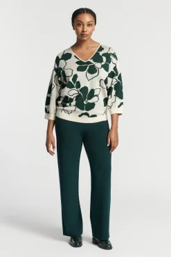 Xandres Pull volumineux à motif floral-Femme Xandres Plus|Pulls & Cardigans