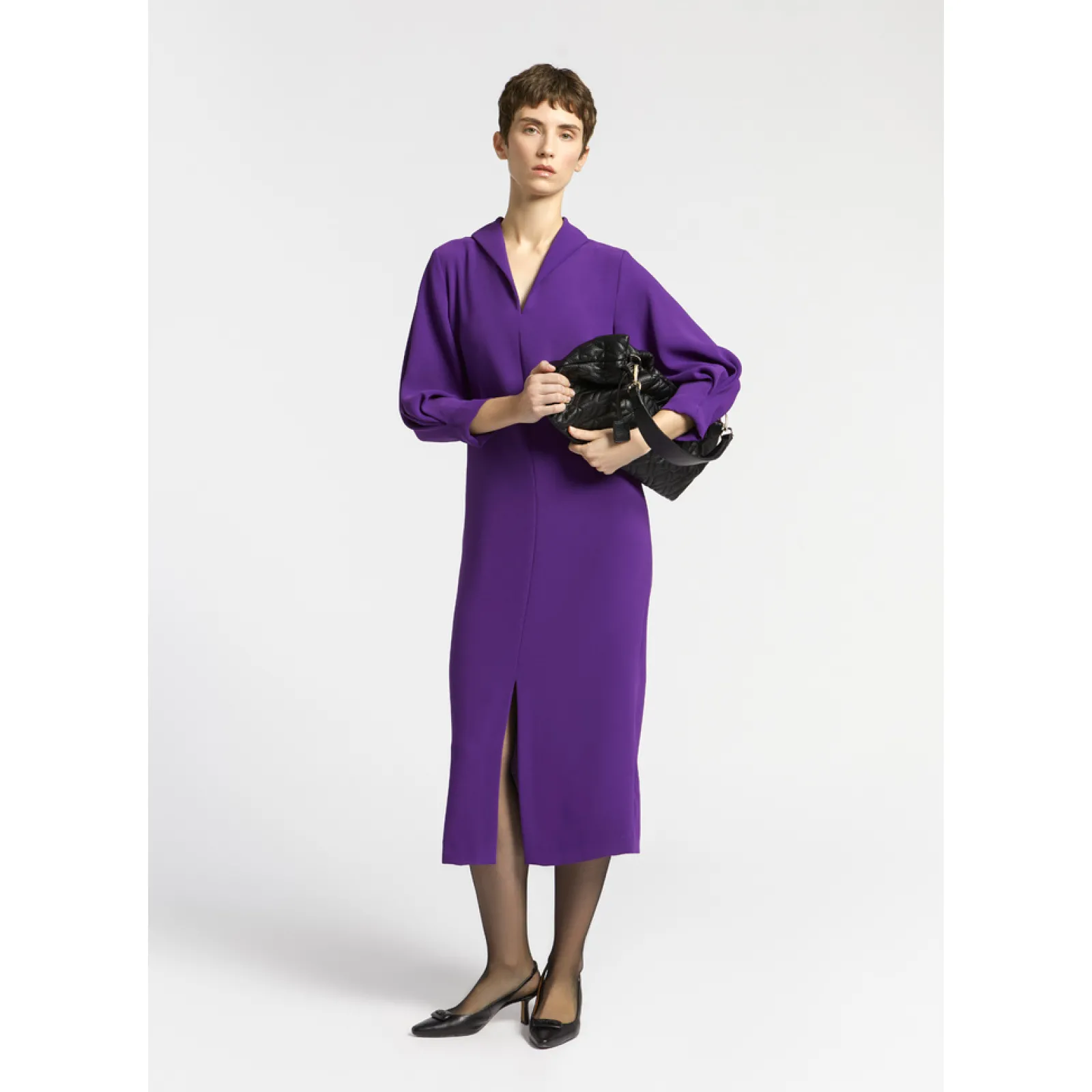 Xandres Robe cintrée avec col en V-Femme Xandres Plus|Robes