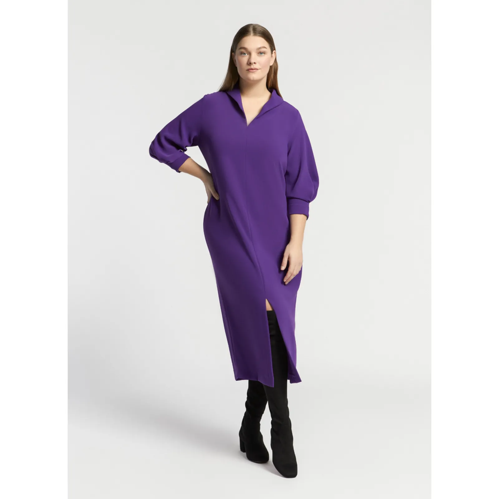 Xandres Robe cintrée avec col en V-Femme Xandres Plus|Robes