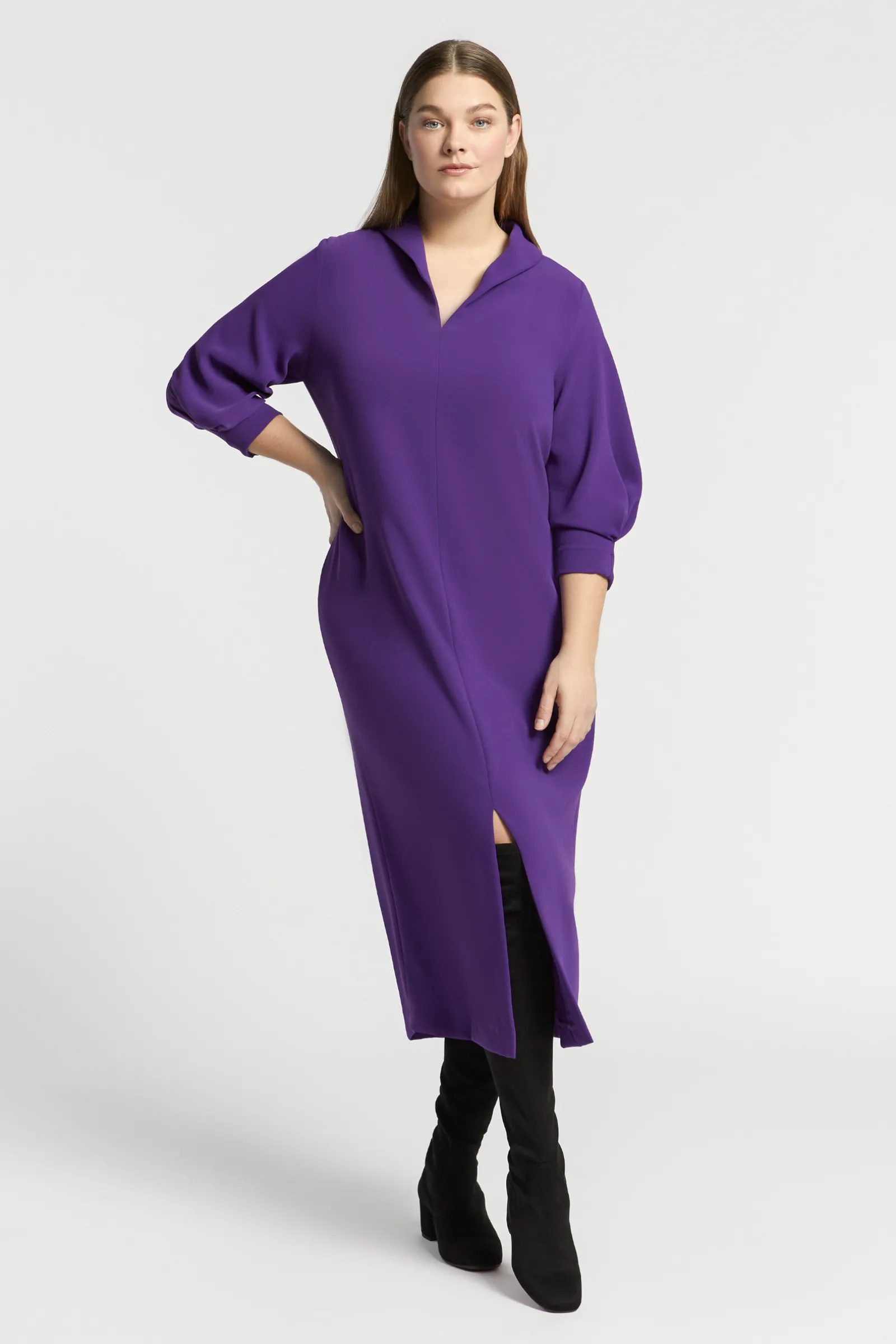 Xandres Robe cintrée avec col en V-Femme Xandres Plus|Robes