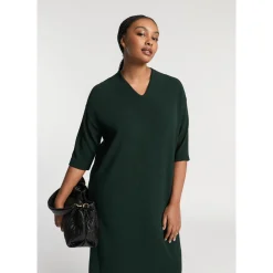 Xandres Robe à col en V en jersey-Femme Xandres Plus|Robes