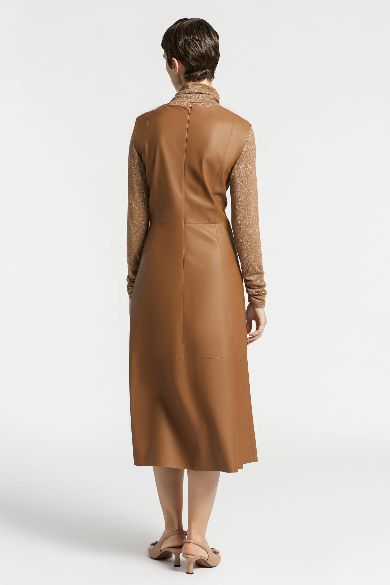 Xandres Robe en faux cuir-Femme Robes