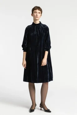 Xandres Robe en velours écrasé-Femme Robes