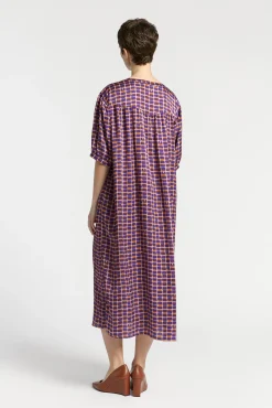 Xandres Robe longue avec imprimé logo-Femme Xandres Plus|Robes