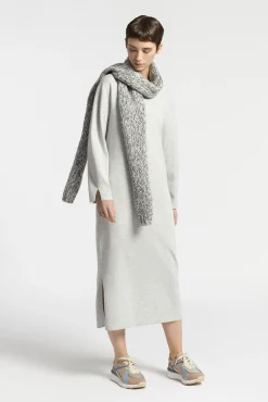 Xandres Robe longue fendue en tricot-Femme Xandres Plus|Robes
