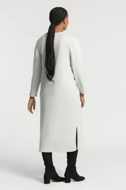Xandres Robe longue fendue en tricot-Femme Xandres Plus|Robes