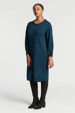 Xandres Robe longue à imprimé léopard-Femme Robes