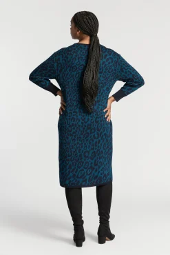 Xandres Robe longue à imprimé léopard-Femme Robes