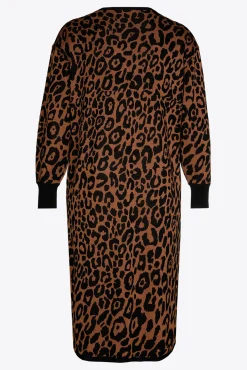Xandres Robe longue à imprimé léopard-Femme Xandres Plus|Robes