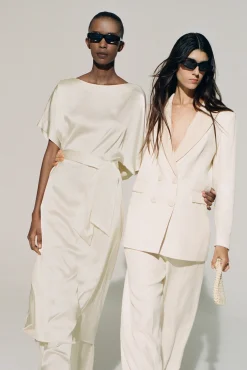 Xandres Robe longue à l’aspect satiné-Femme Robes