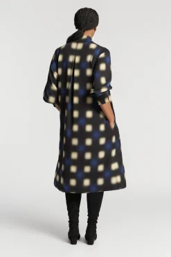 Xandres Robe longue à motif flou-Femme Xandres Plus|Robes
