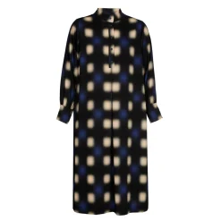 Xandres Robe longue à motif flou-Femme Xandres Plus|Robes