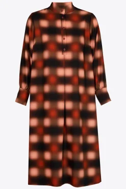 Xandres Robe longue à motif flou-Femme Xandres Plus|Robes