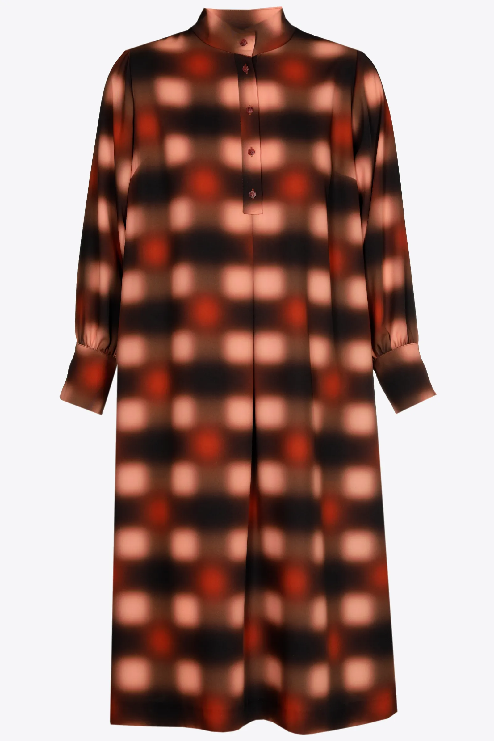 Xandres Robe longue à motif flou-Femme Xandres Plus|Robes