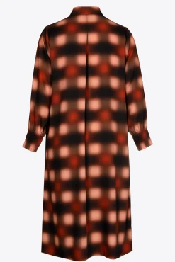 Xandres Robe longue à motif flou-Femme Xandres Plus|Robes