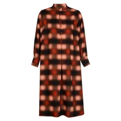 Xandres Robe longue à motif flou-Femme Xandres Plus|Robes