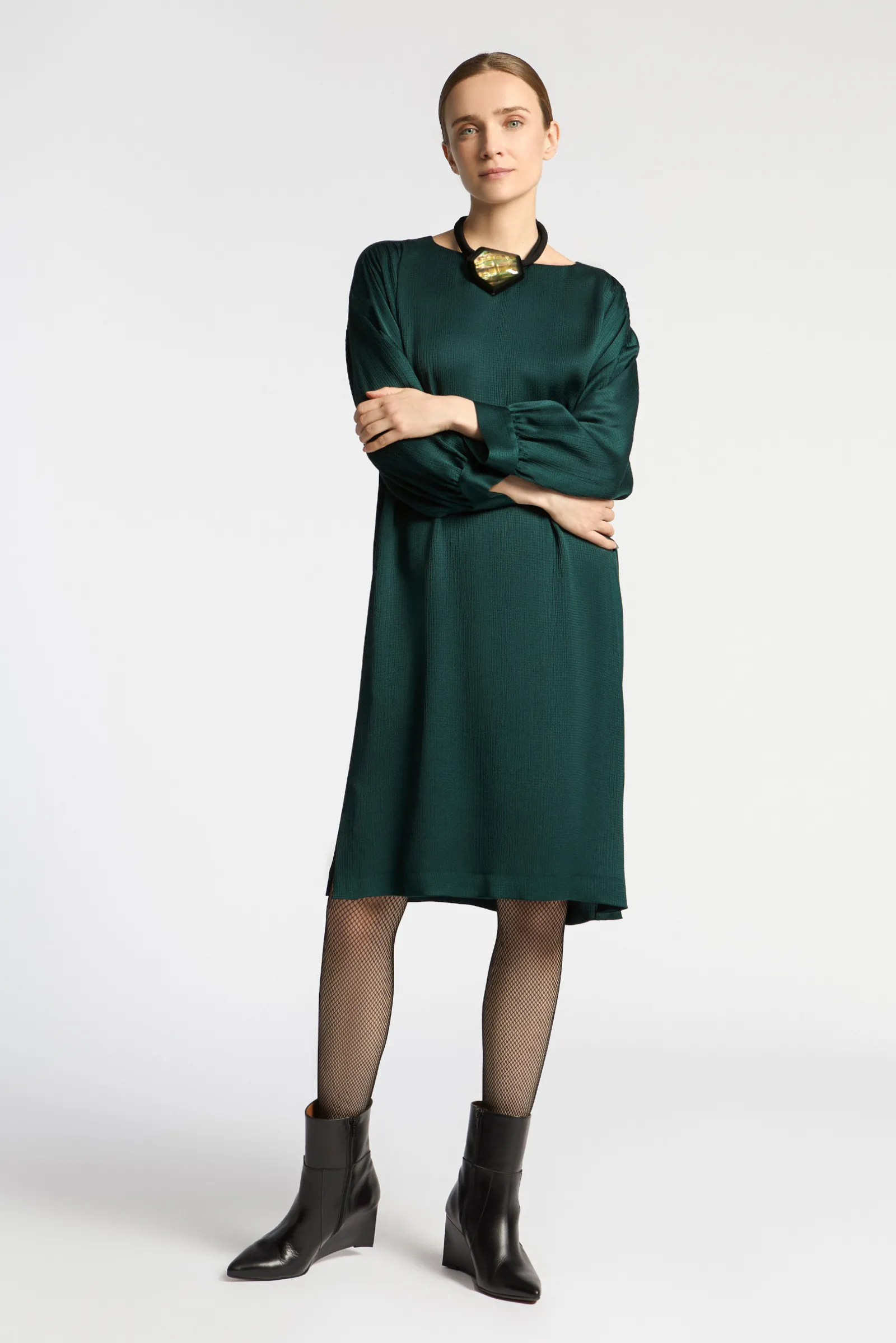 Xandres Robe à manches froncées-Femme Xandres Plus|Robes