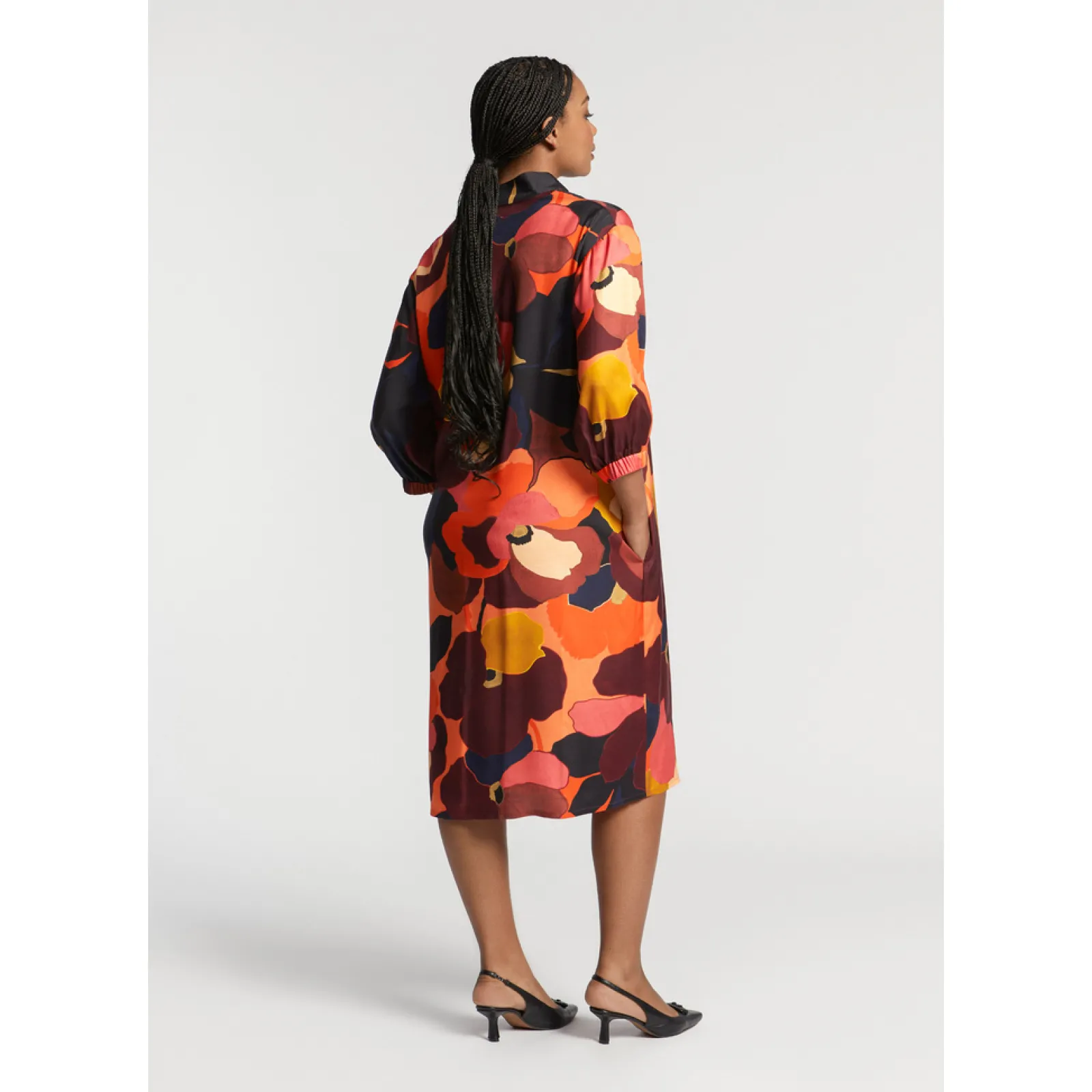 Xandres Robe mi-longue avec col-Femme Robes|Xandres Plus