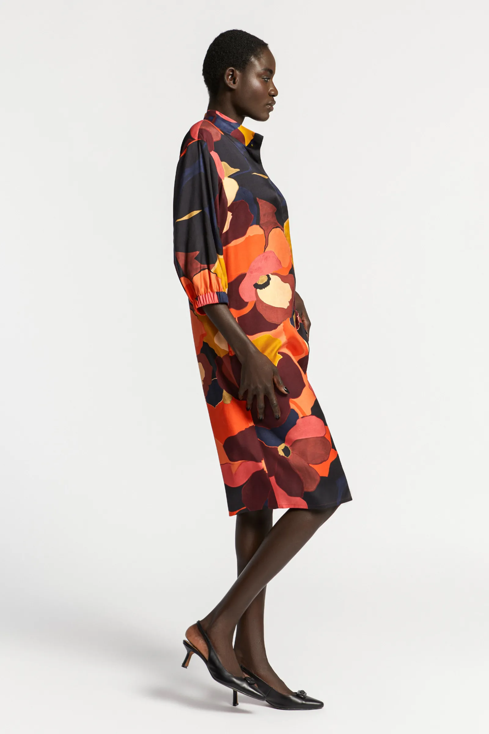 Xandres Robe mi-longue avec col-Femme Robes|Xandres Plus