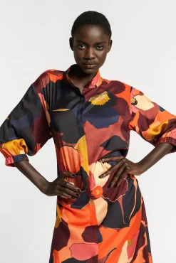 Xandres Robe mi-longue avec col-Femme Robes|Xandres Plus