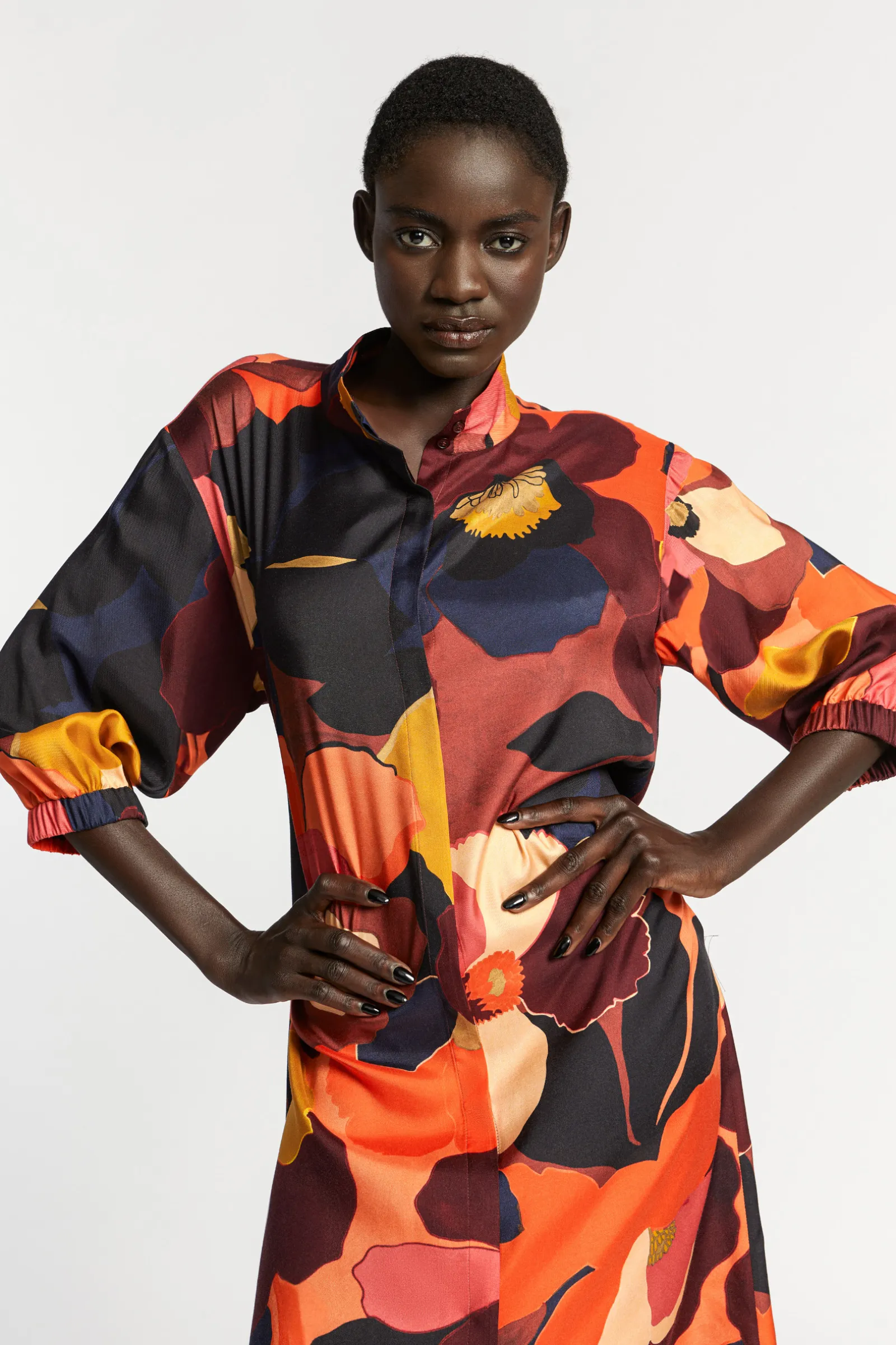Xandres Robe mi-longue avec col-Femme Robes|Xandres Plus