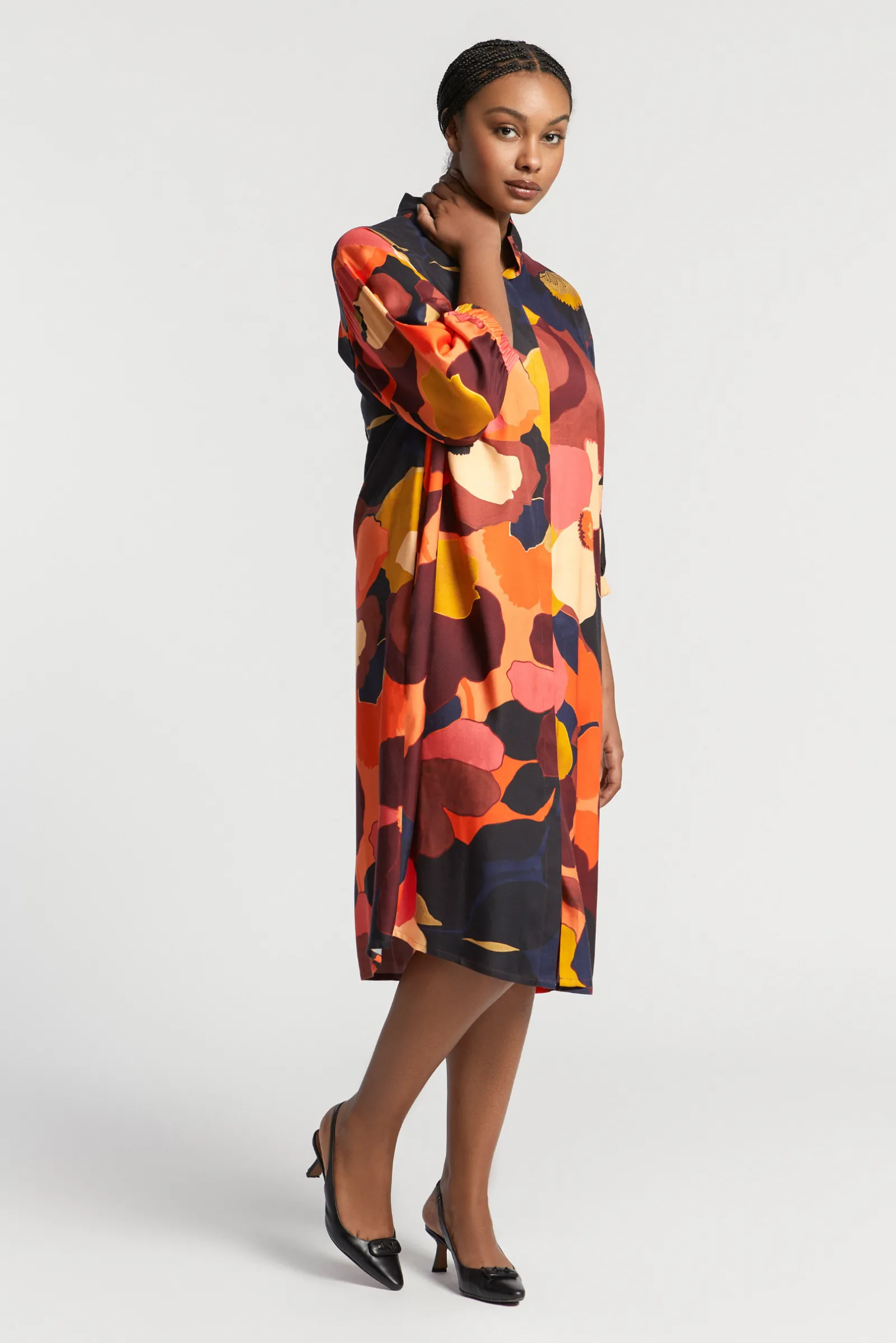 Xandres Robe mi-longue avec col-Femme Robes|Xandres Plus