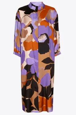 Xandres Robe mi-longue avec motif floral-Femme Xandres Plus|Robes