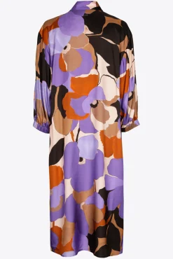 Xandres Robe mi-longue avec motif floral-Femme Xandres Plus|Robes