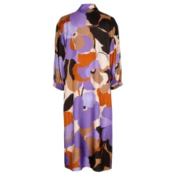 Xandres Robe mi-longue avec motif floral-Femme Xandres Plus|Robes
