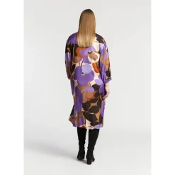 Xandres Robe mi-longue avec motif floral-Femme Xandres Plus|Robes