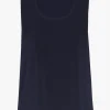 Xandres Top bleu marine sans manches-Femme Xandres Plus|Essentials