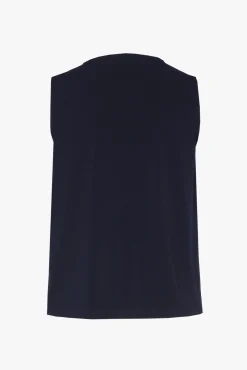 Xandres Top bleu marine sans manches-Femme Xandres Plus|Essentials