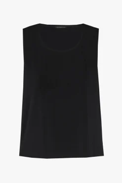 Xandres Top noir sans manches-Femme Essentials
