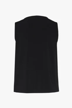 Xandres Top noir sans manches-Femme Essentials