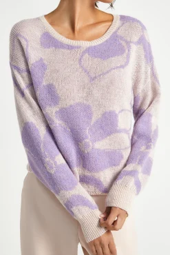 Xandres Tricot jacquard à motif floral-Femme Xandres Plus|Pulls & Cardigans